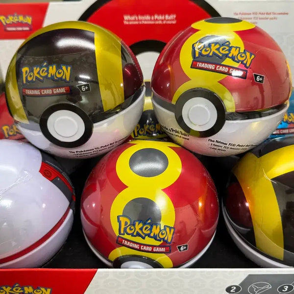 [BUNJANG] North America Pokemon Ball Tin (3 Random Packs) / 북미 포켓몬카드 포켓볼 틴 (랜덤 3팩)