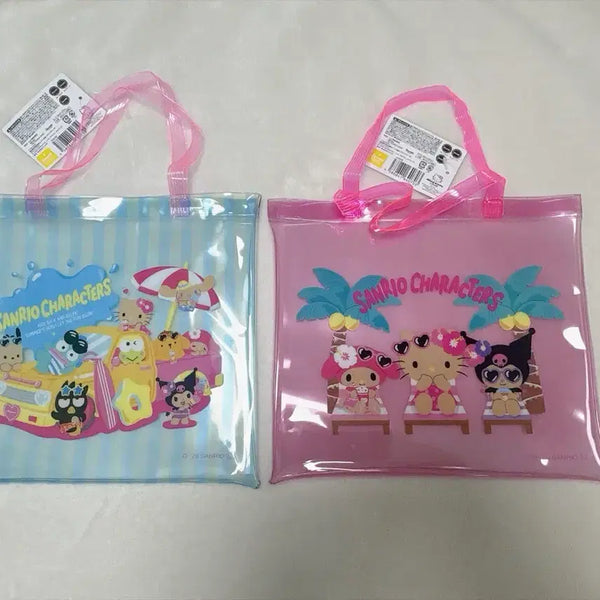 [BUNJANG] Sanrio Tanning PVC Beach Bag / 태닝산리오 pvc비치백 / pvc백 /다용도가방