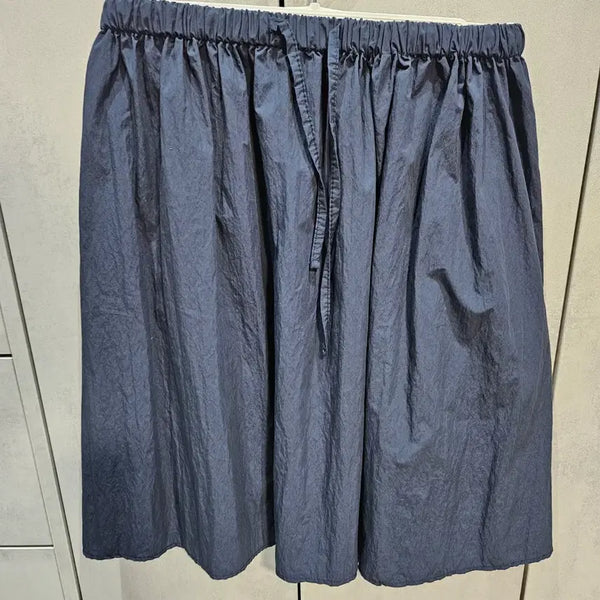 [BUNJANG] Navy Banding Midi Flare Skirt / 네이비 밴딩 미디 플레어 스커트(새상품)