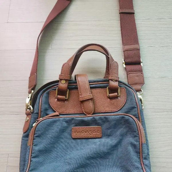 [BUNJANG] Montsac Cross Bag Second Bag M2106 / 몽삭 크로스백 세컨백 M2106 48619 (BL)