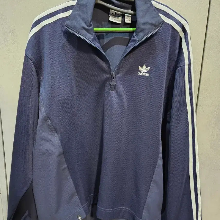 [BUNJANG] Adidas Navy Half-Zip Shirt Size S / 아디다스 반집업 셔츠 네이비 S사이즈(새상품)