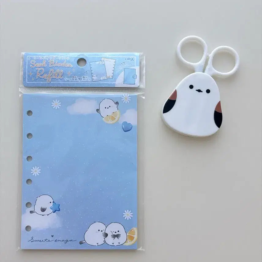 [BUNJANG] Baeptsa Omoknunyi Shimaenaga Seal Binder Inserts / 뱁새 오목눈이 시마에나가 씰바인더 속지 / 씰북 속지