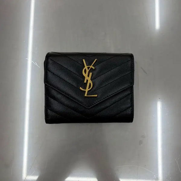 [BUNJANG] Saint Laurent Monogram Compact Bi-fold Wallet / 생로랑 반지갑