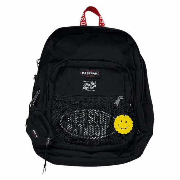 [BUNJANG] Eastpak x Icecream Pinnacle Pocket Backpack Black / 이스트팩 X 아이스비스킷 피나클 포켓 백팩 가방 블랙