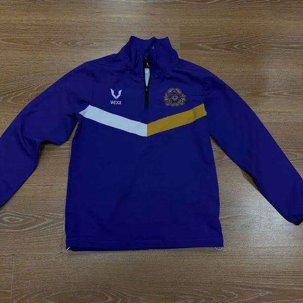 [BUNJANG] FC Anyang Vexx Purple Half-Zip Windbreaker / fc안양 vexx퍼플 바람막이 반집업