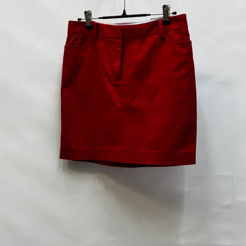 [BUNJANG] Tommy Hilfiger Red Cotton Mini Skirt Size 6 / 타미 면치마 6사이즈 레드 여성 미니 스커트 캐주얼 치마