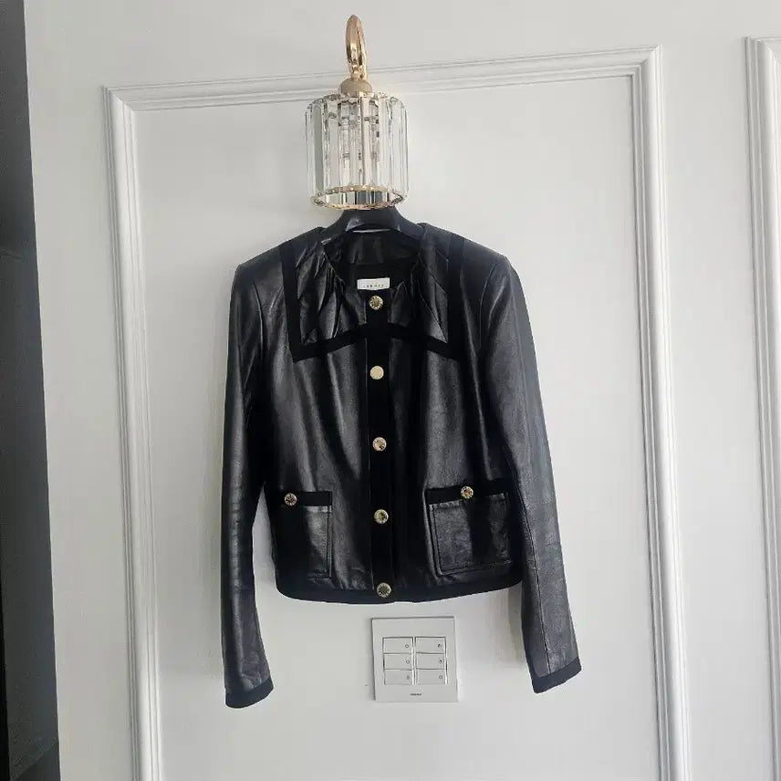 [BUNJANG] Sandro Natural Lambskin Leather Jacket / 산드로 천연 양가죽 자켓(시스템 마쥬 럭키슈에뜨)