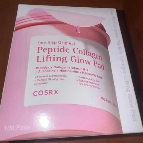 [BUNJANG] COSRX Peptide Collagen Lifting Glow Pad (100 Count) / 코스알엑스 펩타이드 콜라겐 리프팅 글로우 패드 100매