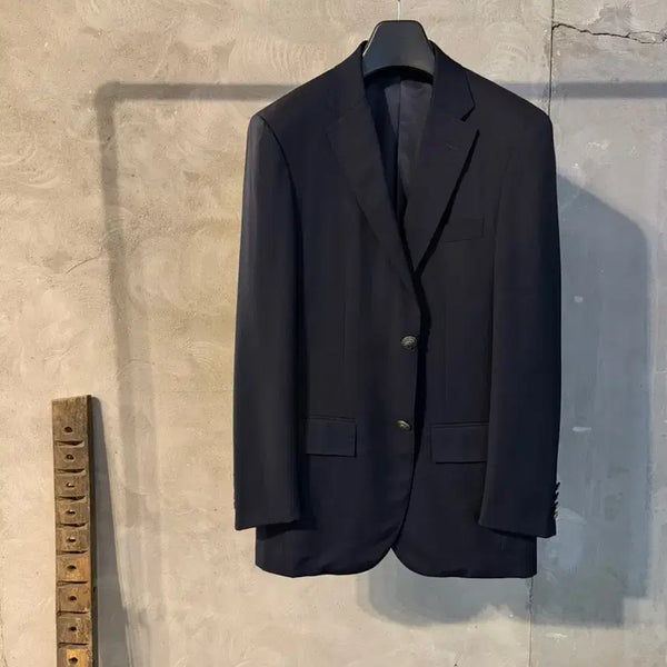 [BUNJANG] Polo Ralph Lauren Silver Button Navy Blazer Men's 105 / 폴로 랄프로렌 은장 블레이저 남성105