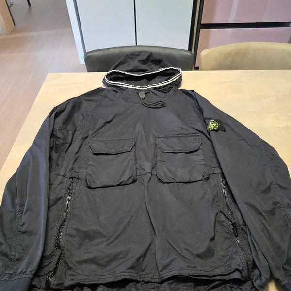 [BUNJANG] Stone Island Twill Stretch Supima Anorak / 스톤아일랜드 후드  바람막이 아노락