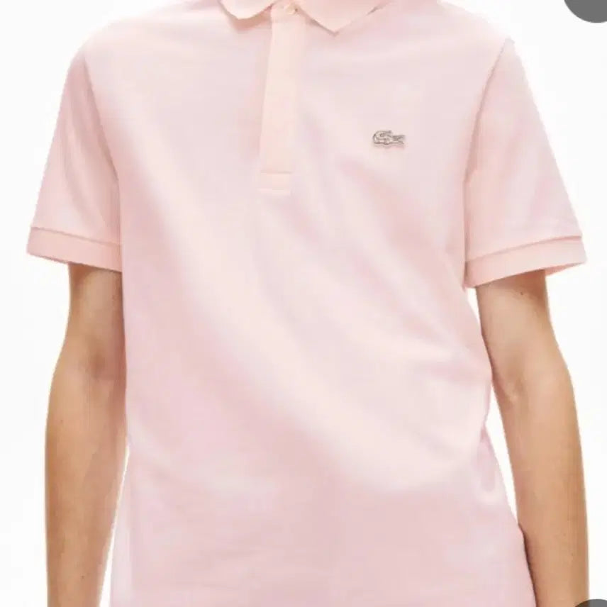 [BUNJANG] Lacoste Pink Short Sleeve Polo Shirt / 라코스테 카라반팔티