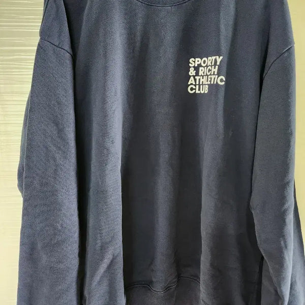 [BUNJANG] Sporty & Rich Sweatshirt Navy / 스포티앤리치 맨투맨 네이비