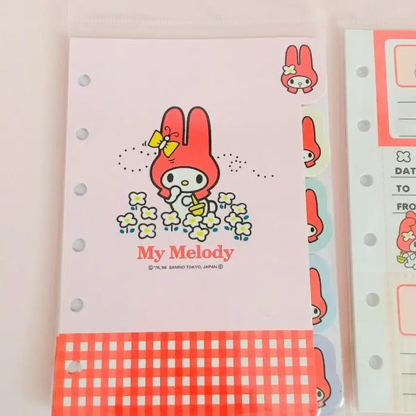 [BUNJANG] Sanrio My Melody 6-Ring Binder Diary with Index / 산리오 레트로 고전 마이멜로디 마멜 6공 바인더 다이어리 속지 인덱스