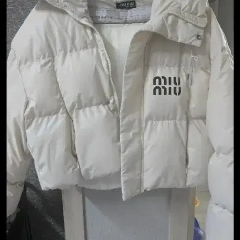 [BUNJANG] Miu Miu Puffer Jacket Beige / 급처!!!!싸게드려욧!!미우미우 푸퍼 자켓 베이지