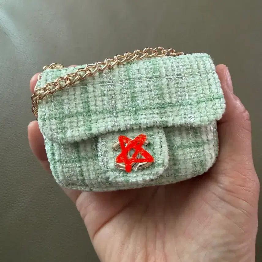 [BUNJANG] Chanel Tweed Mini Bag Mint / ㅅ ㅑ s t 트위드 미니백 민트