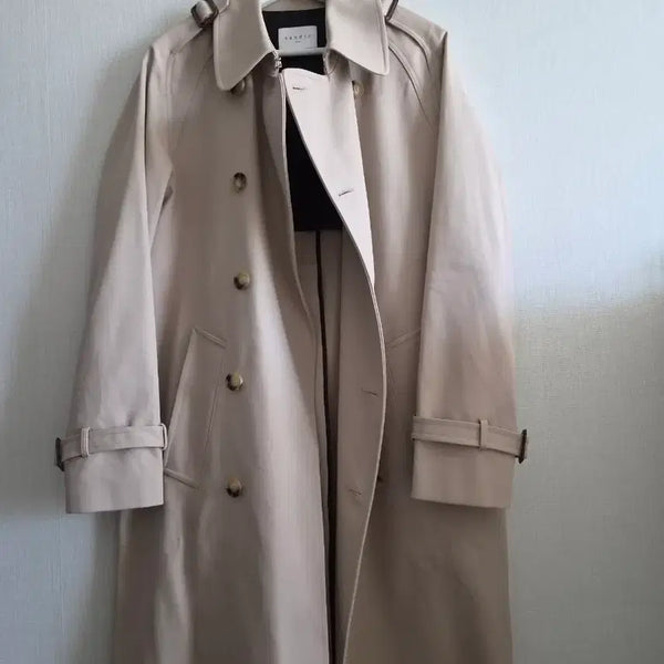[BUNJANG] Sandro Paris Cotton Trench Coat - Size M / 산드로 Sandro paris 트렌치 코트
