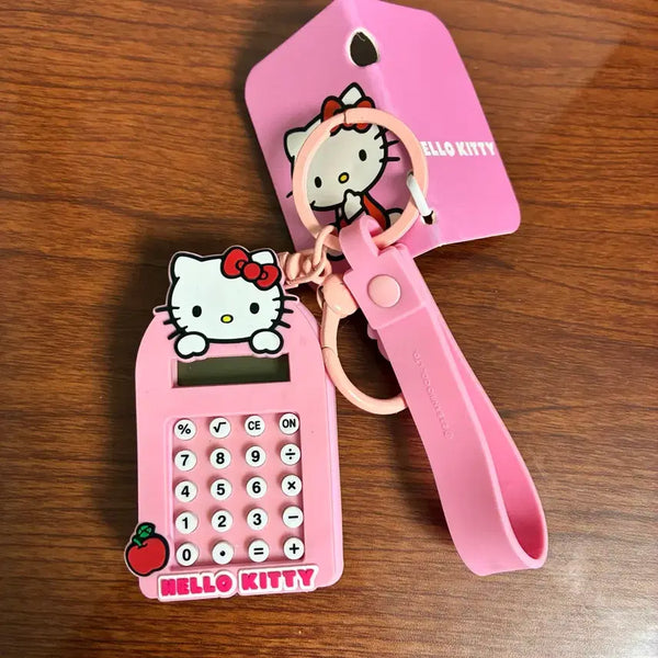 [BUNJANG] Sanrio Kuromi Mini Calculator Keychain / [판매/교환-쿠로미] 산리오 미니 계산기 키링 가챠 헬로키티