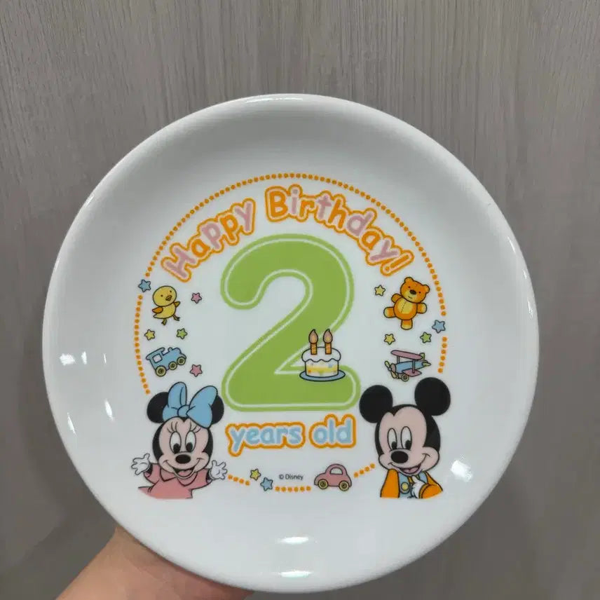 [BUNJANG] Disney Baby Mickey Mouse & Minnie Mouse Plate / 디즈니 베이비 미키마우스 미니마우스 접시