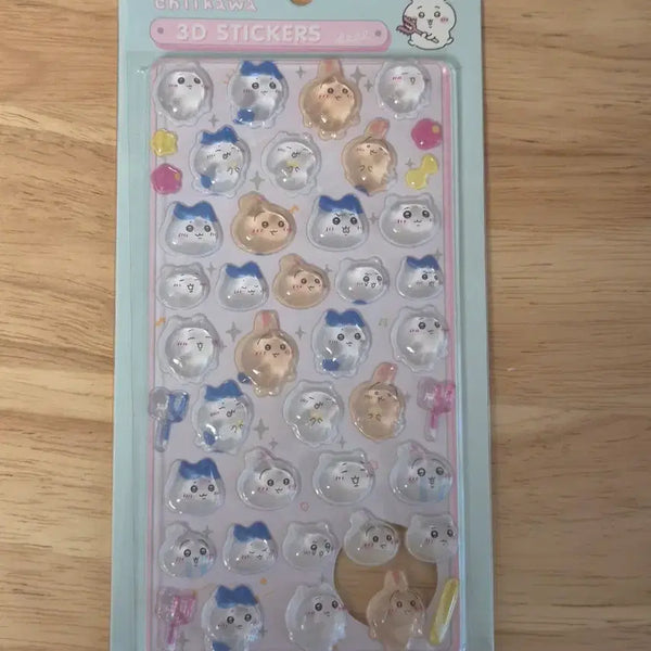 [BUNJANG] Chiikawa Bonbon Drop 3D Stickers (New) / 치이카와 봉봉 드롭 입체 스티커(새상품)