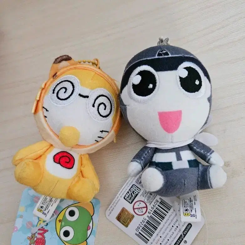 [BUNJANG] Sergeant Keroro Plush Keychain Set (Tamama + Kururu) / 마지막가격@케로로 중사 인형 키링 2개세트(타마마+쿠루루)