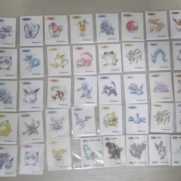 [BUNJANG] Pokemon Artwork Ttibsils Bundle Set / 포켓몬 아트워크 띠부씰 팝니다.