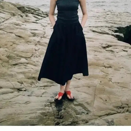[BUNJANG] LFM Sonora Shirring Dress Indigo / Lfm sonora shirring dress 인디고