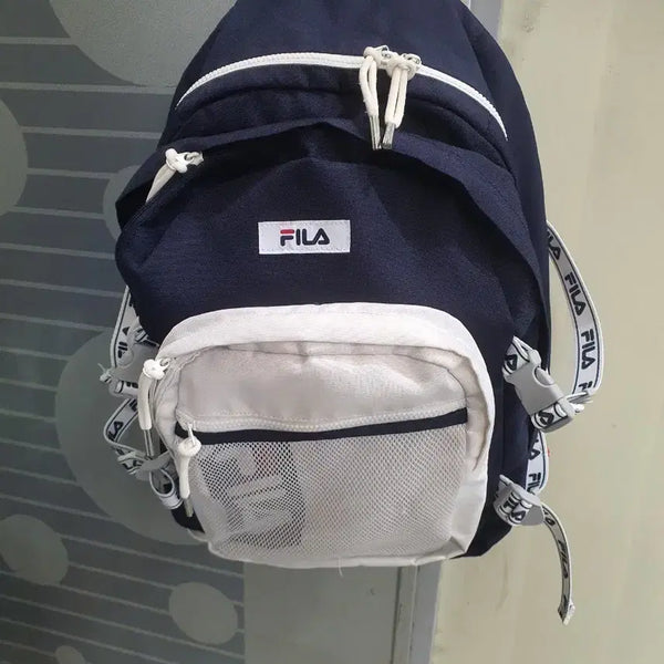 [BUNJANG] Fila Backpack Navy/White / 휠라 백팩 네이비/화이트