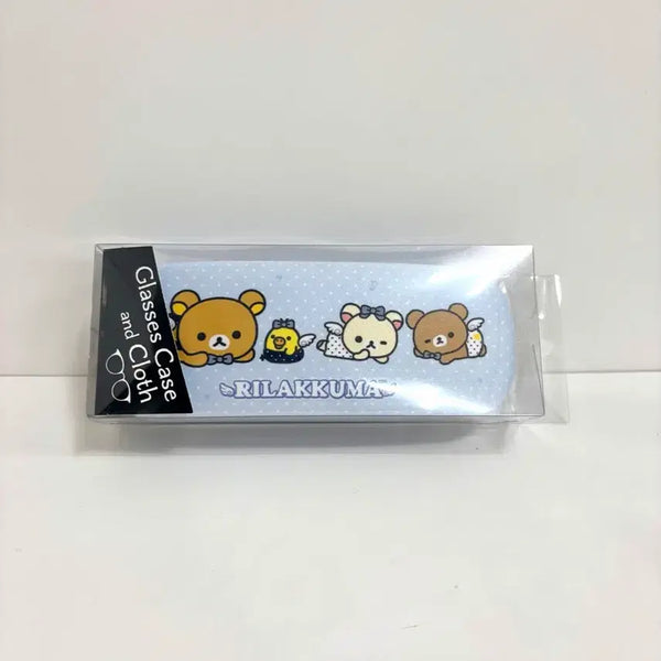 [BUNJANG] Rilakkuma Glasses Case with Cleaning Cloth / 리락쿠마 안경 케이스