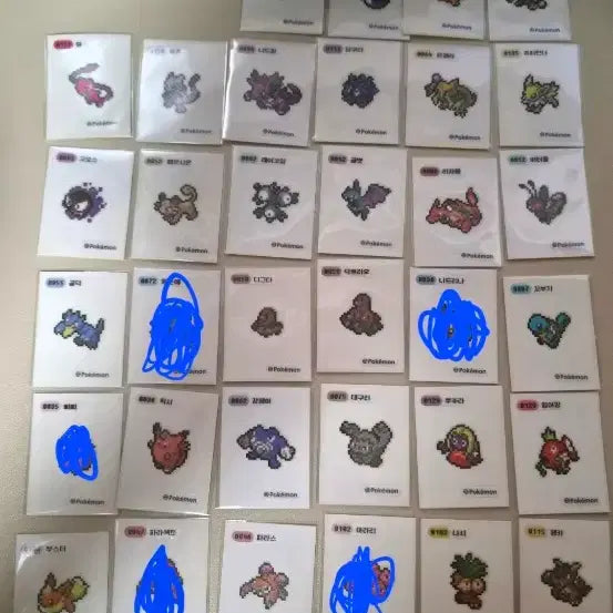 [BUNJANG] Pokemon Pixel Sticker / 포켓몬 픽셀 띠부씰 팔아요