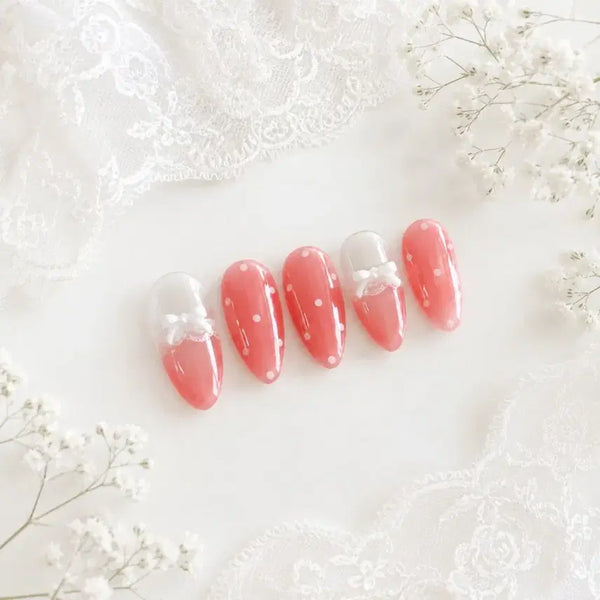 [BUNJANG] Coral Handmade Nail Tips Set / 9월 할인) 코랄 수제 네일팁