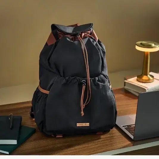 [BUNJANG] Starbucks x Rawrow String Backpack Black / [새상품] 스타벅스 x 로우로우 스트링 백팩 블랙 (Starbucks x Rawrow String Backpack Black)