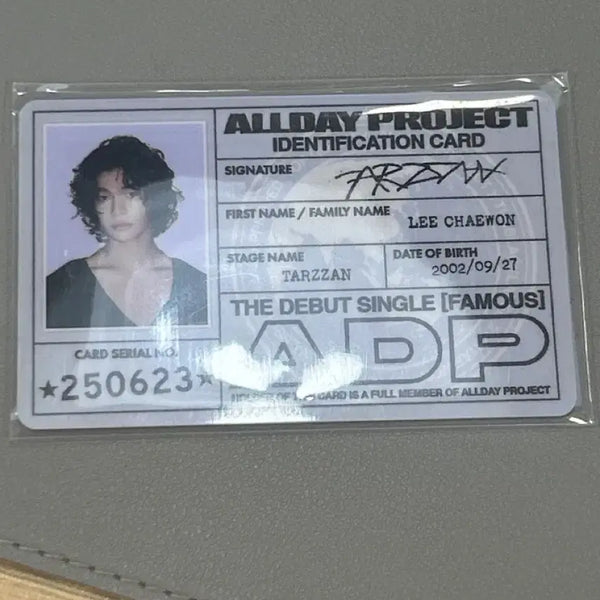 [BUNJANG] All Day Project Tarzan ID Card / 올데프 타잔 ID카드 굿즈