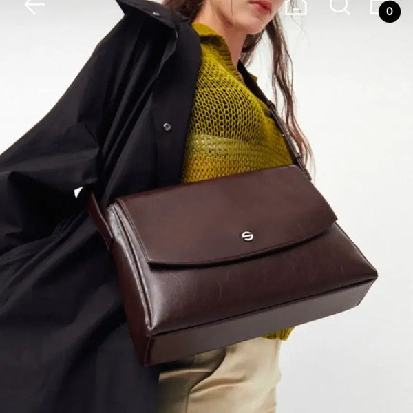[BUNJANG] Semicode Capture Bag Brown Shoulder Crossbody Bag / (새제품)세미코드 캡쳐백 우영우 박은빈기방