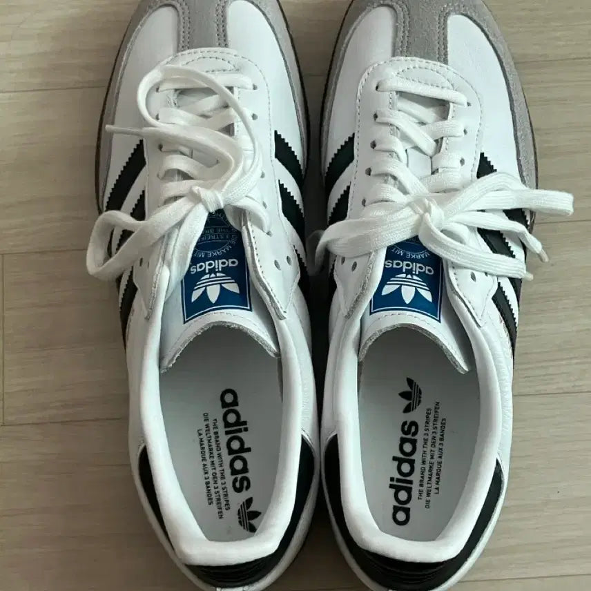[BUNJANG] Adidas Samba OG White/Black Sneakers 275 / (새상품) 아디다스 삼바 OG 흰검 275