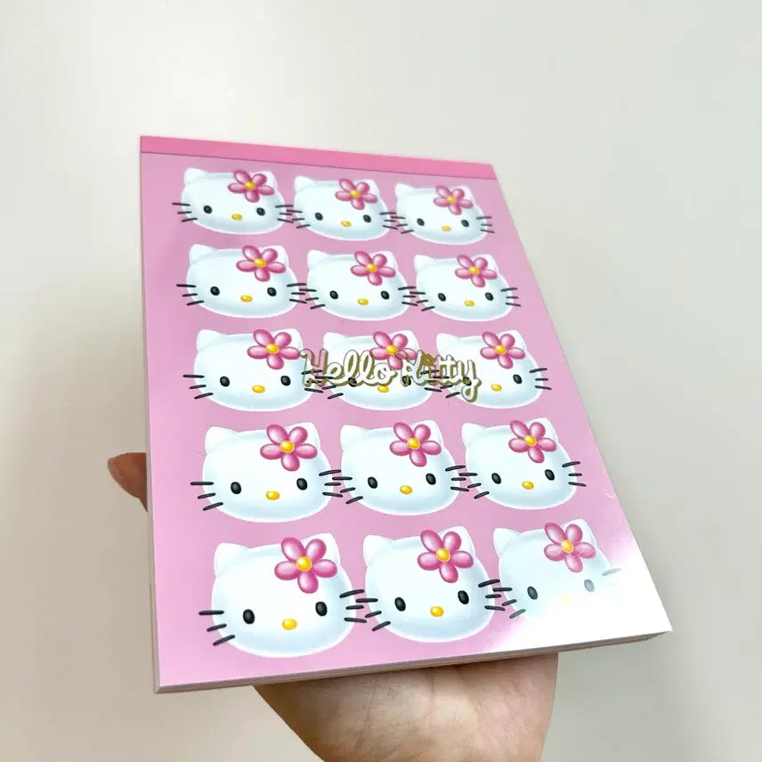 [BUNJANG] Sanrio Hello Kitty 1997 Kaohana Face Memo Pad / 새상품) 1997년 카오하나 페이스 메모지