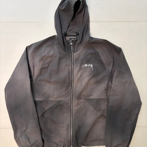 [BUNJANG] Stussy Wave Dye Beach Shell Jacket Black / 스투시 웨이브 다이 비치 쉘 자켓 블랙
