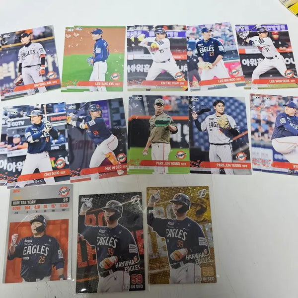 [BUNJANG] 2026 KBO Plus Hanwha Eagles Baseball Cards Bundle Set / 2026 kbo 플러스 한화 카드 일괄 판매 허인서 김태연 최인호 박준영