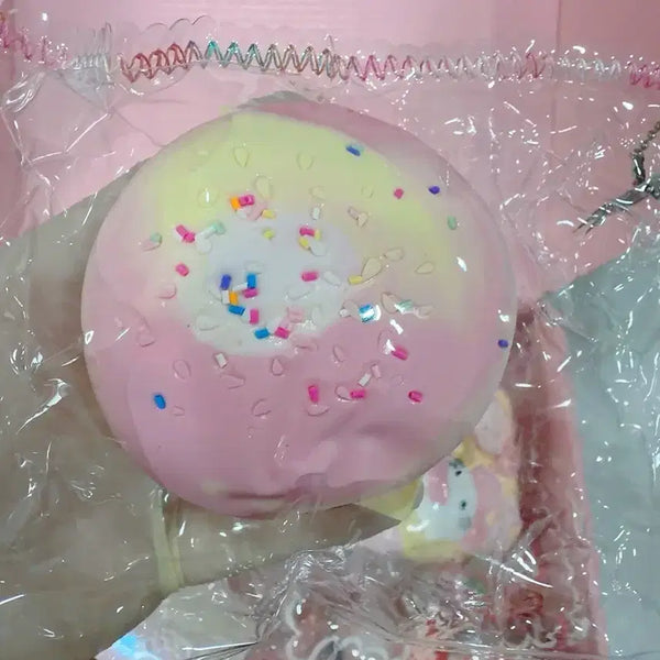 [BUNJANG] Pink Hamburger Squishy Toy New / 새상품 핑크햄버거 말랑이