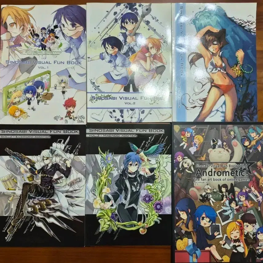 [BUNJANG] Shin Osabi Visual Funbook Vol. 1-4 + Summer Side Story Set / 시노사비 비주얼 펀북 Vol 1 2 3 4 여름외전