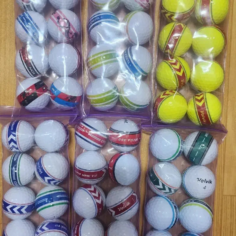 [BUNJANG] Volvik Trackball Lost Golf Balls - 60 Balls / A+급 볼빅 트랙볼 로스트볼 골프공 60알
