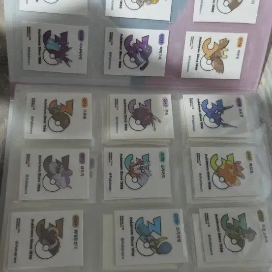 [BUNJANG] Pokemon 30th Anniversary New Logo Seal 45 Types / 포켓몬 띠부씰 30주년 뉴로고씰 개별또는 일괄판매