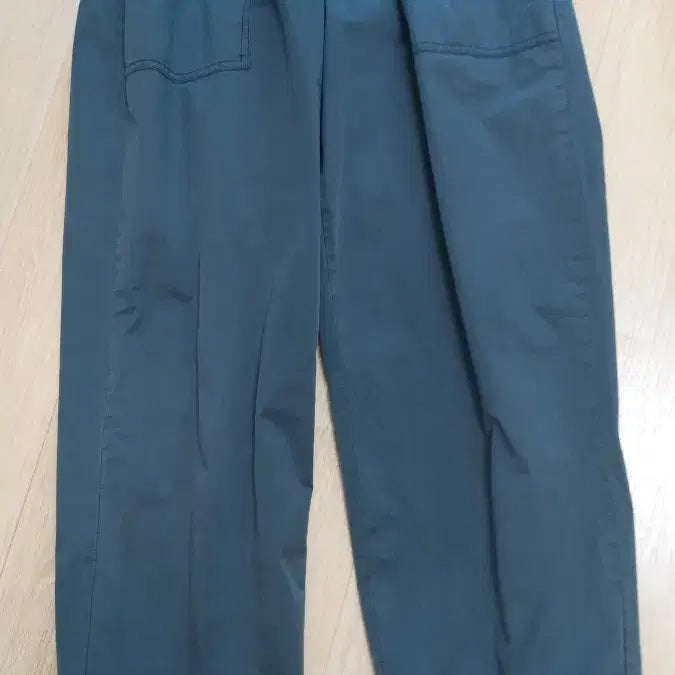 [BUNJANG] KOLON Wide Pants Khaki Cotton Blend Belt & String Waist Spring/Autumn Size 32-34 / 코오롱 와이드팬츠