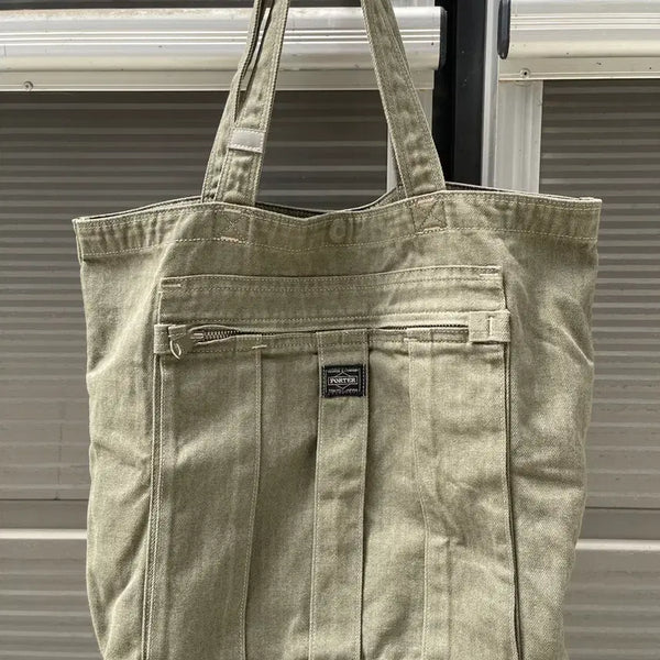 [BUNJANG] Yoshida Porter Herringbone Tote Bag / 요시다포터 헤링본 토트백