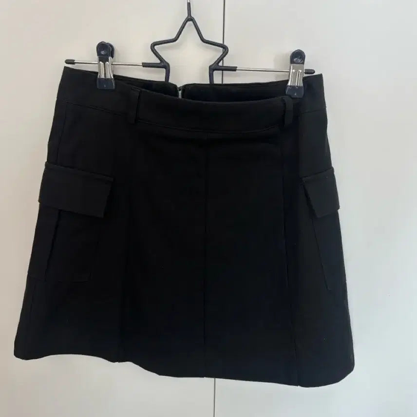 [BUNJANG] Black Cargo Mini Skirt / 카고 블랙 미니 스커트
