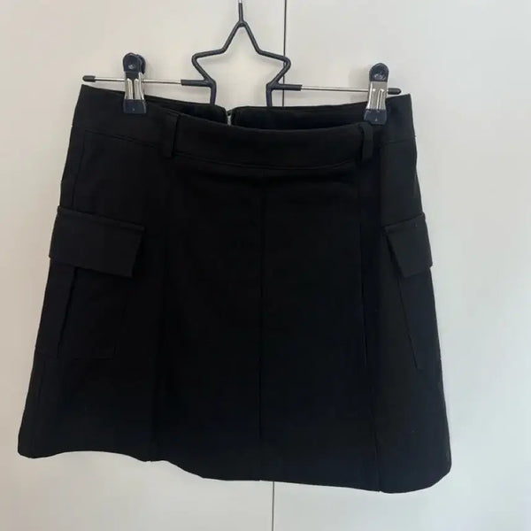 [BUNJANG] Black Cargo Mini Skirt / 카고 블랙 미니 스커트