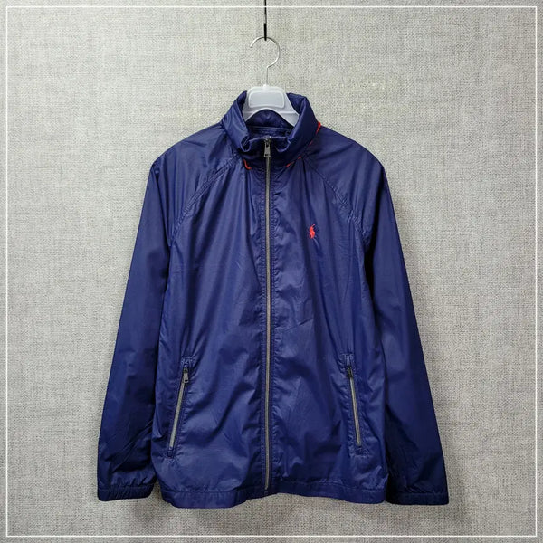 [BUNJANG] Polo Ralph Lauren Navy Windbreaker Jacket (Size 14-16) / 2582. 폴로랄프로렌 네이비 바람막이 14-16