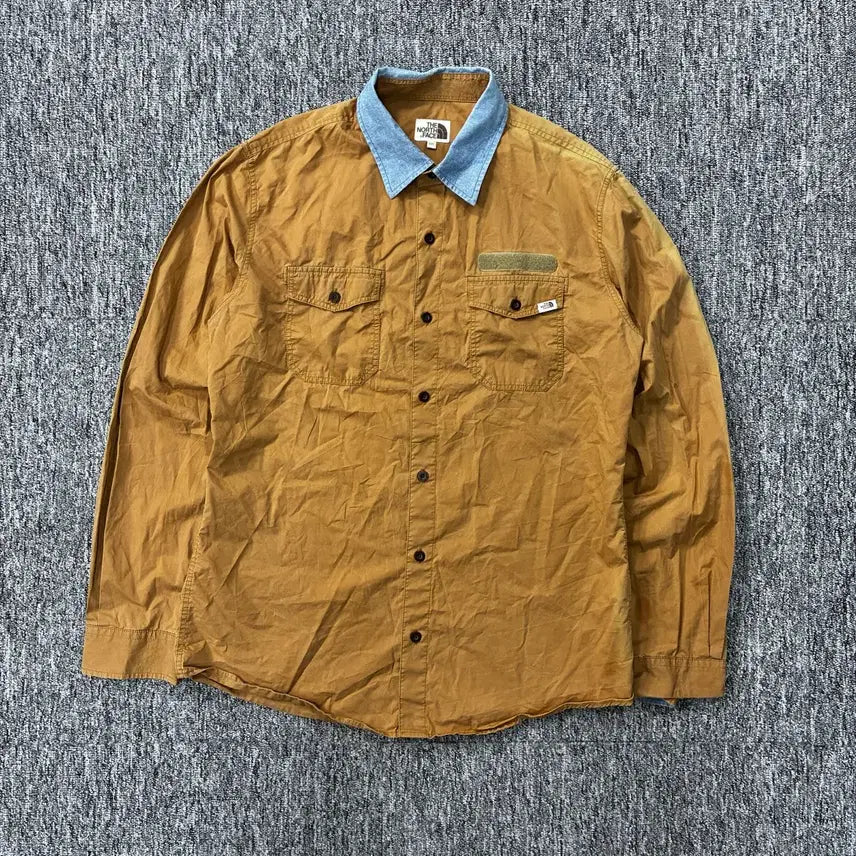 [BUNJANG] The North Face White Label Brown Work Shirt XL / 노스페이스 화이트라벨 브라운 워크 셔츠 XL