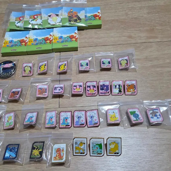 [BUNJANG] Pokemon Issac Toast Badge Bundle Set / 이삭토스트 포켓몬 뱃지 일괄판매