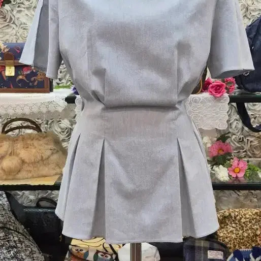 [BUNJANG] G-CUT Cotton Linen Blend Blouse Size 55 / G-CUT 지컷 면 마 혼방 블라우스 55
