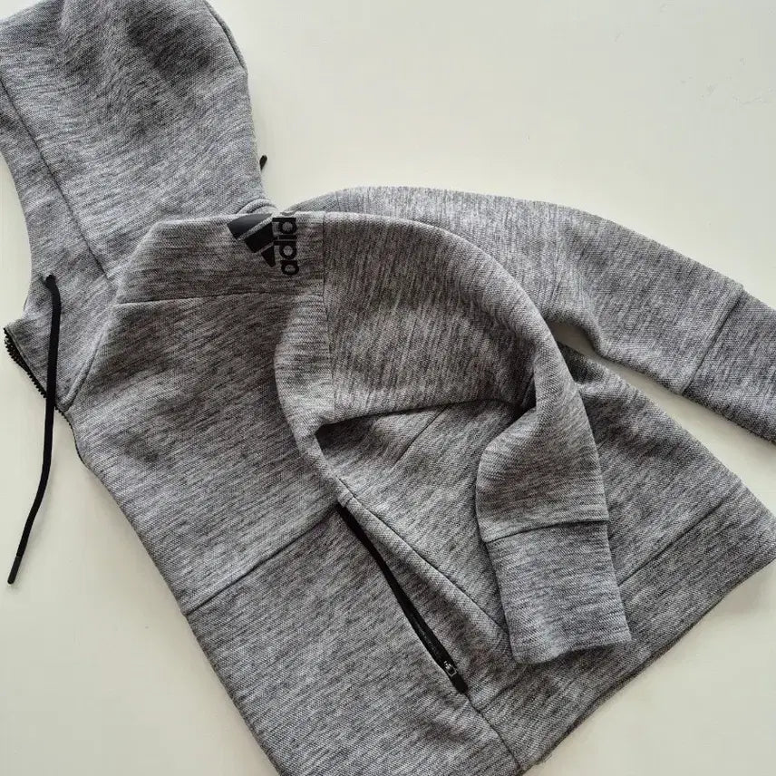 [BUNJANG] Adidas Hooded Training Zip-up Grey XS / 아디다스 (XS)후드 트레이닝 집업(MT1